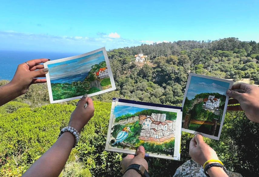 Art in Nature: Sketching in the Forest of Rmilat