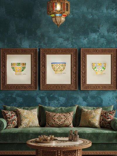 Un Triptyque de bols de Fès Datant du XIXe siècle