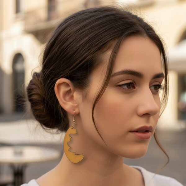 Boucles d’oreille ​Croissant du désert - Image 2