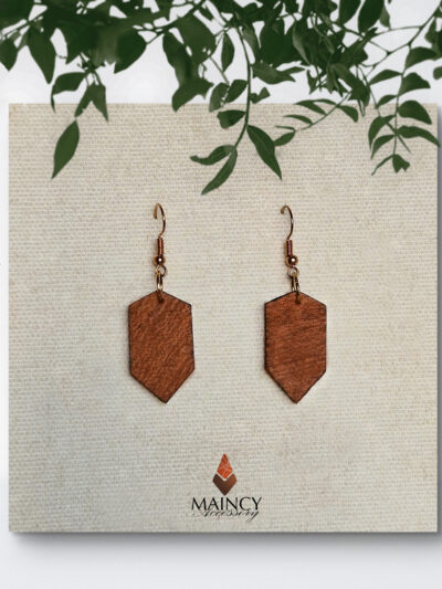 Boucles d’oreille Hexagone