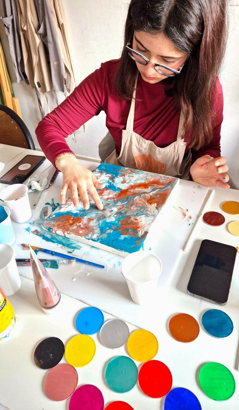 Atelier peinture fluide “Pouring”